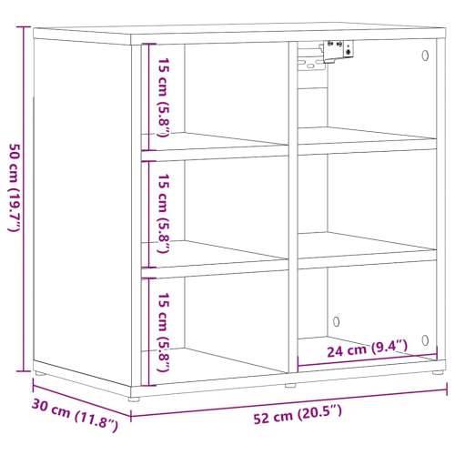 Ormarić za cipele Artisan hrast 52x30x50 cm - hrast artisan 52.5 x 30 x 50 cm 1 Cijena