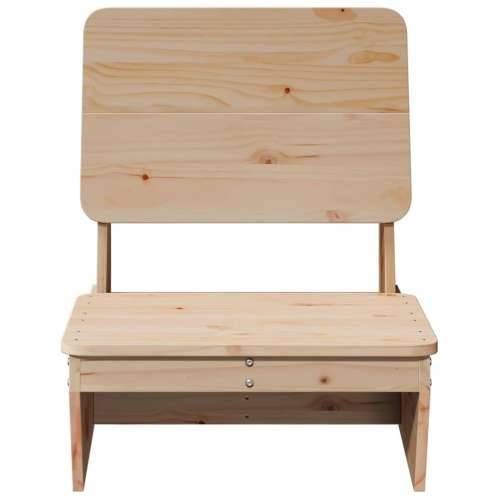 Vrtna stolica 60x64x70,5 cm puno drvo bor - Prirodna 1 Ne Masivna borovina Cijena