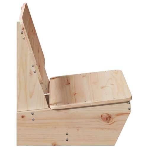 Vrtna stolica 60x64x70,5 cm puno drvo bor - Prirodna 1 Ne Masivna borovina Cijena