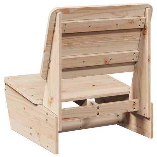 Vrtna stolica 60x64x70,5 cm puno drvo bor - Prirodna 1 Ne Masivna borovina Cijena