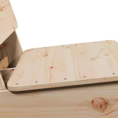 Vrtna stolica 60x64x70,5 cm puno drvo bor - Prirodna 1 Ne Masivna borovina Cijena