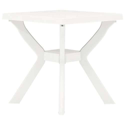 Bistro stol bijeli 70 x 70 x 72 cm plastični Cijena