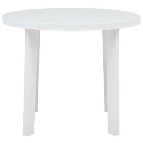 Vrtni stol bijeli 89 cm plastični Cijena
