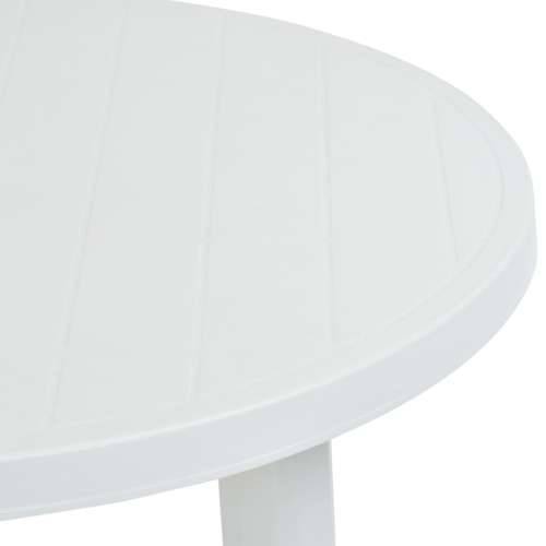 Vrtni stol bijeli 89 cm plastični Cijena