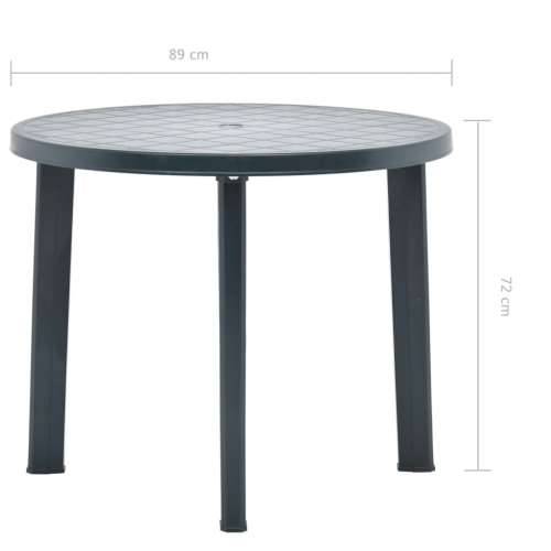 Vrtni stol zeleni 89 cm plastični Cijena