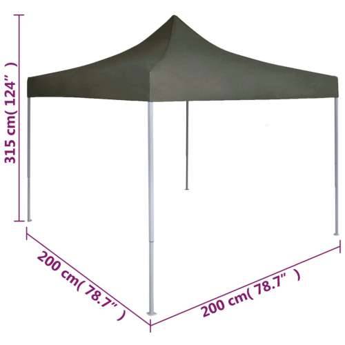 Profesionalni sklopivi šator za zabave 2 x 2 m čelični antracit Cijena