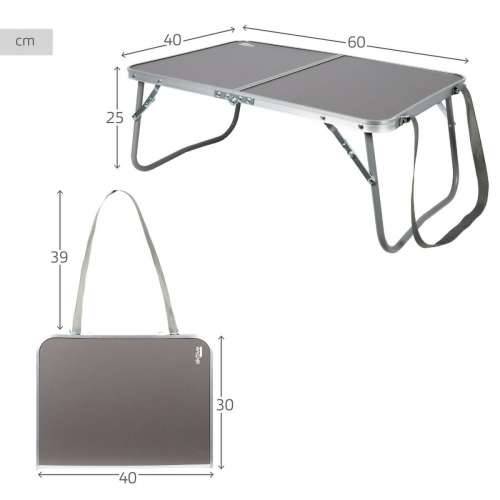 Sklopivi stol Aktive Kampiranje Antracitna 60 x 25 x 40 cm (4 kom.) Cijena