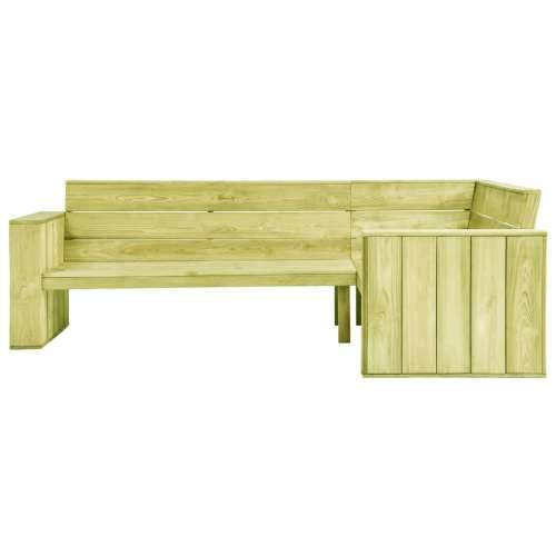 Kutna vrtna klupa 239 cm od impregnirane borovine Cijena