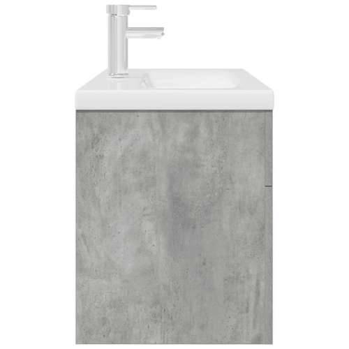 Kupaonski ormarić s ugrađenim Lavabo - Umivaonikom i slavinom - Beton siva 80 x 38.5 x 46 cm Sa slavinom 1 Cijena