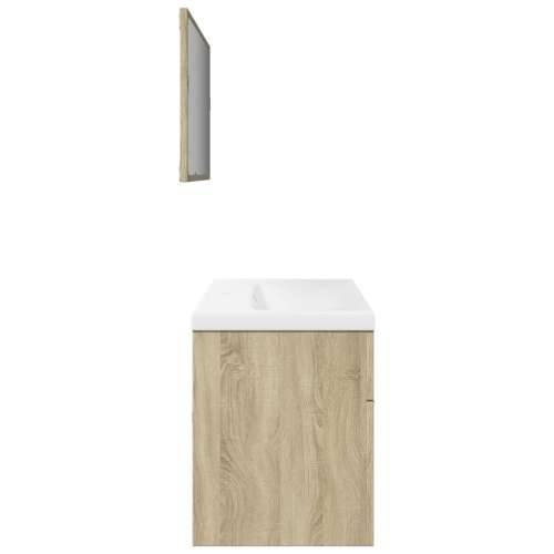 3-dijelni set kupaonskog namještaja boja hrasta sonome drveni - sonoma hrast 90 x 38.5 x 46 cm 1 Cijena