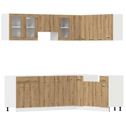11-dijelni set kuhinjskih ormarića Artisan hrast - artisian oak 1 bez radne ploče Cijena