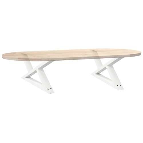 Noge za klub stolić 2 kom Bijele 70 x (30-31,3) cm Čelik - Bijela 70 x (30-31.3) cm 1 Cijena