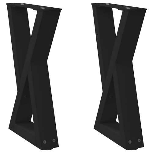 Noge za klub stolić 2 kom Crne 38 x (42-43,3) cm Čelične - Crna 38 x (42-43.3) cm 1 Cijena