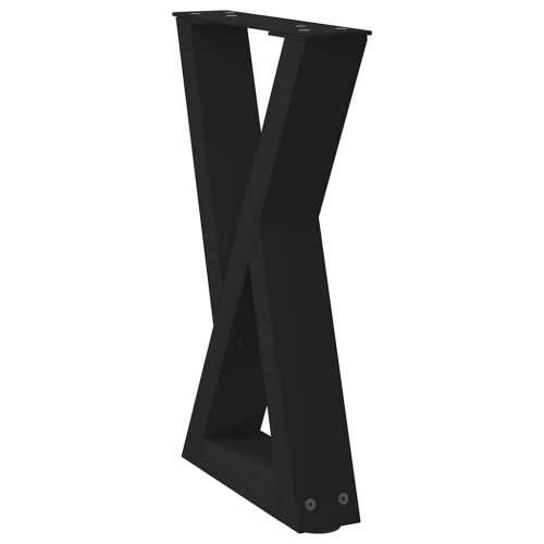 Noge za klub stolić 2 kom Crne 38 x (42-43,3) cm Čelične - Crna 38 x (42-43.3) cm 1 Cijena