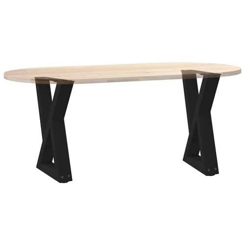 Noge za klub stolić 2 kom Crne 38 x (42-43,3) cm Čelične - Crna 38 x (42-43.3) cm 1 Cijena