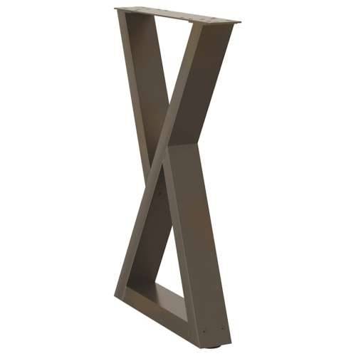 Noge za blagovaonski stol 2 kom. Prirodni čelik 60 x (72-73,3) cm Čelik - Prirodna 60 x (72-73.3) cm 1 Cijena