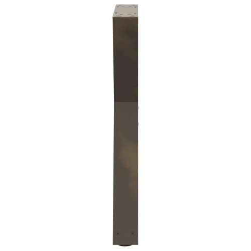 Noge za blagovaonski stol 2 kom. Prirodni čelik 60 x (72-73,3) cm Čelik - Prirodna 60 x (72-73.3) cm 1 Cijena