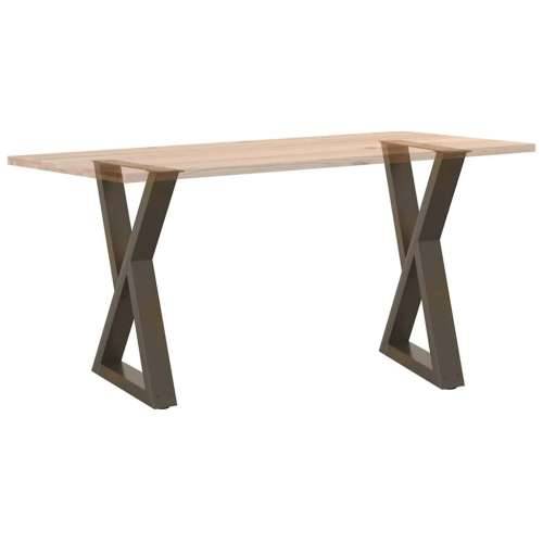 Noge za blagovaonski stol 2 kom. Prirodni čelik 60 x (72-73,3) cm Čelik - Prirodna 60 x (72-73.3) cm 1 Cijena