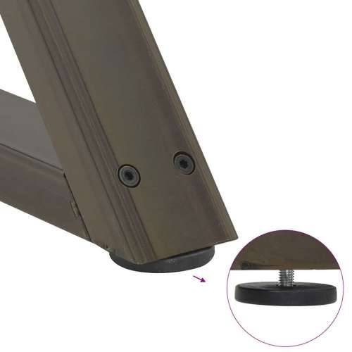 Noge za blagovaonski stol 2 kom Prirodni čelik 90x(72-73,3) cm - Prirodna 90 x (72-73.3) cm 1 Cijena
