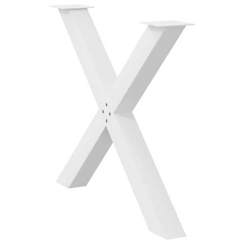 Noge za blagovaonski stol X-oblikovane 3 kom Bijele 90 x (72-73) cm Čelične - Bijela 90 x (72-73) cm (80 mm) 3 1 Cijena