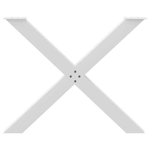 Noge za blagovaonski stol X-oblikovane 3 kom Bijele 90 x (72-73) cm Čelične - Bijela 90 x (72-73) cm (80 mm) 3 1 Cijena