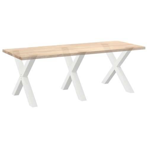 Noge za blagovaonski stol X-oblikovane 3 kom Bijele 90 x (72-73) cm Čelične - Bijela 90 x (72-73) cm (80 mm) 3 1 Cijena