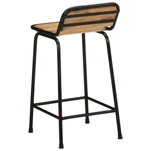 Barske stolice 2 kom 46x35,5x80 cm puno drvo grubo mango - 46 x 35.5 x 80 cm 2 Grubo masivno drvo manga Cijena