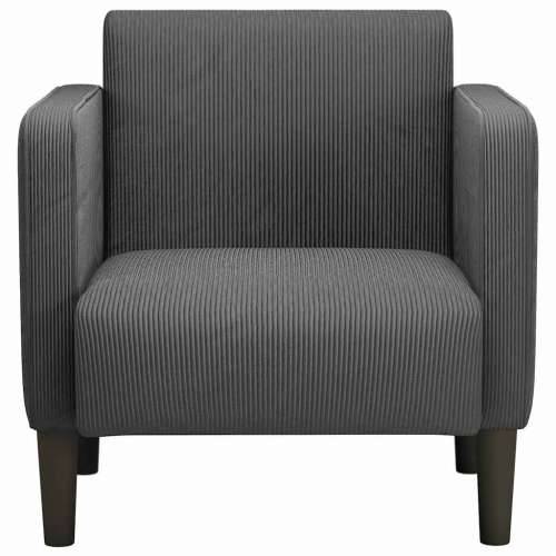 Sofa fotelja s naslonima za ruke tamno siva 54 cm - Tamno siva 1 Cijena