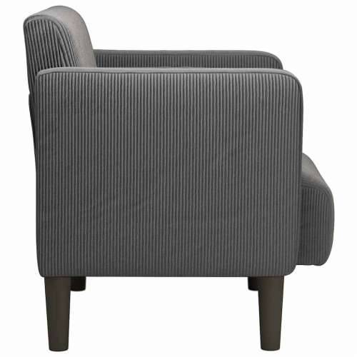 Sofa fotelja s naslonima za ruke tamno siva 54 cm - Tamno siva 1 Cijena