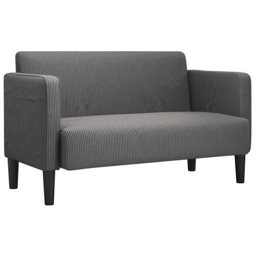 dvosjed tamno siva 109 cm samtana tkanina - Tamno siva Cijena