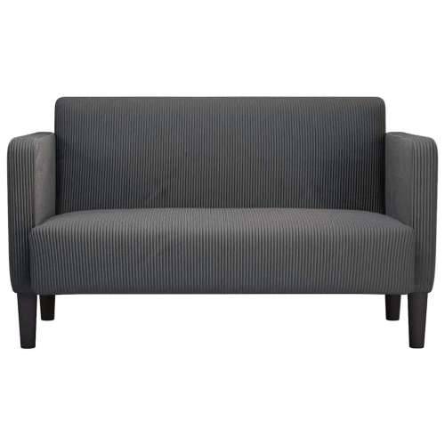 dvosjed tamno siva 109 cm samtana tkanina - Tamno siva Cijena