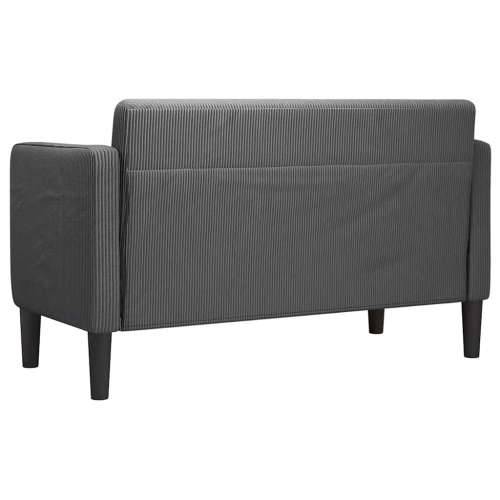 dvosjed tamno siva 109 cm samtana tkanina - Tamno siva Cijena