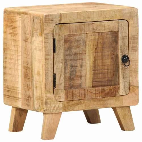 Noćni ormarić 40x32x46 cm Puno drvo Grubo Mango - Smeđa 1 Grubo masivno drvo manga Cijena