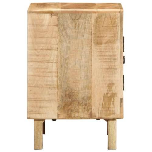 Noćni ormarić 40x32x46 cm Puno drvo Grubo Mango - Smeđa 1 Grubo masivno drvo manga Cijena