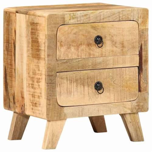 Noćni ormarić 40x32x46 cm Puno drvo Grubo Mango - 1 Grubo masivno drvo manga Cijena