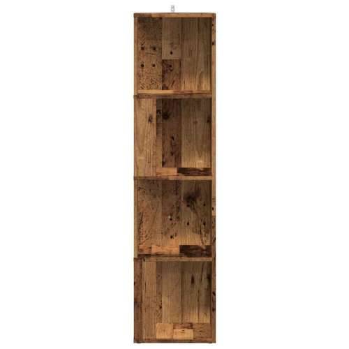 Kutni ormarić boja staro drvo 33x33x132 cm konstruirano drvo - Staro drvo 33 x 33 x 132 cm 1 Cijena