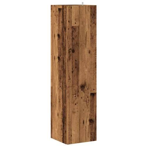 Kutni ormarić boja staro drvo 33x33x132 cm konstruirano drvo - Staro drvo 33 x 33 x 132 cm 1 Cijena