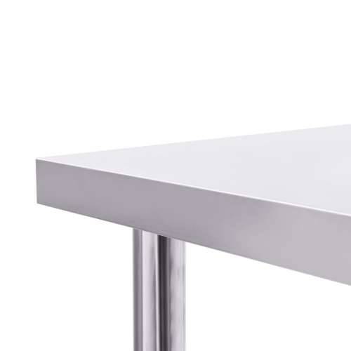 Kuhinjski radni stol 60 x 60 x 85 cm od nehrđajućeg čelika Cijena