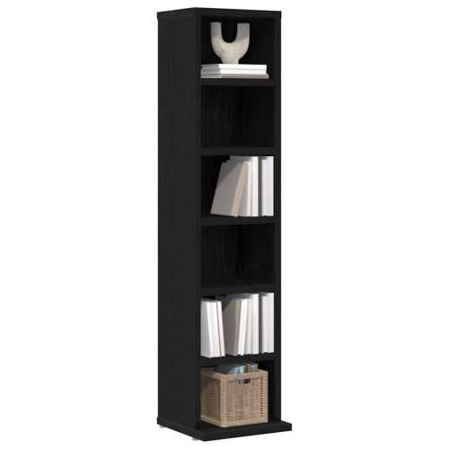 CD ormarić crni hrast 21x20x88 cm konstruirano drvo - Crni hrast 1 Cijena