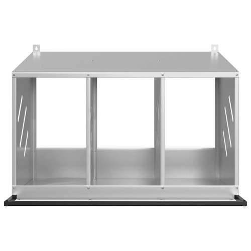 Kutija za gniježđenje za piliće s 3 odjeljka metala - Pocinčano srebro 80 x 64 x 59,5 cm Cijena