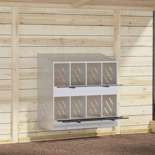 Kutija za gniježđenje za piliće s 8 odjeljka metala - Pocinčano srebro 106,5 x 79 x 109,5 cm Cijena
