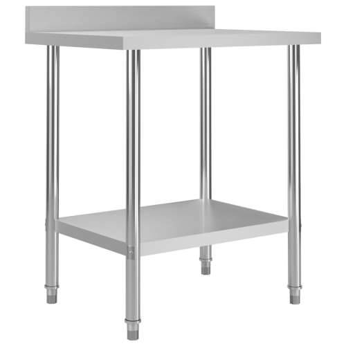 Kuhinjski radni stol 80 x 60 x 93 cm od nehrđajućeg čelika