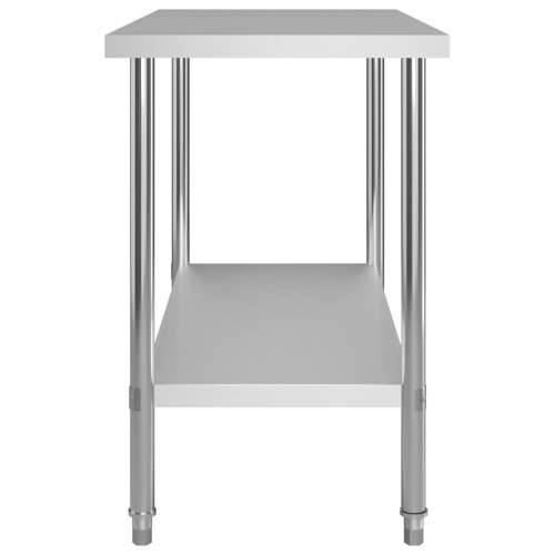 Kuhinjski radni stol 120 x 60 x 85 cm od nehrđajućeg čelika Cijena