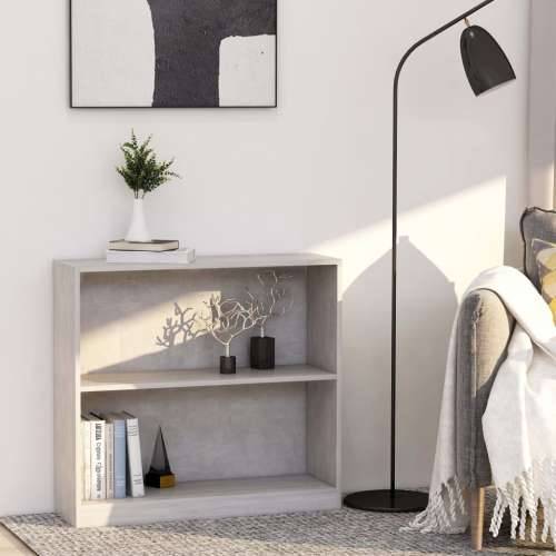Polica za knjige boja betona 80x24x75 cm konstruirano drvo - Beton siva 1 75 cm 80 cm Cijena