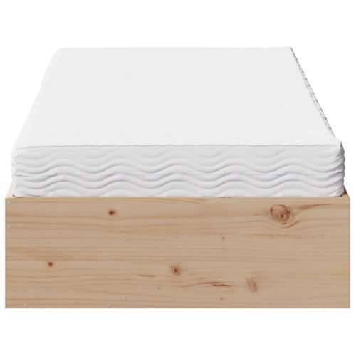 Dnevni krevet s madracem 100x200 cm puno drvo bor - Prirodna 100 x 200 cm Cijena