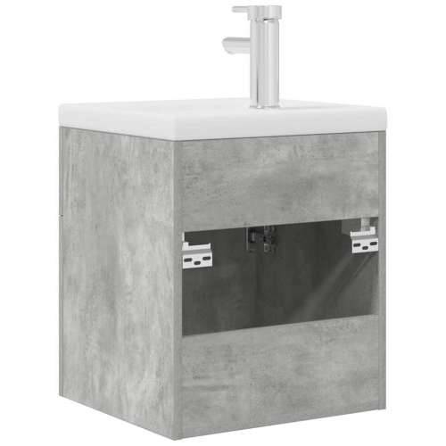 Kupaonski ormarić s ugrađenim Lavabo - Umivaonikom i slavinom - Beton siva 41 x 38.5 x 46 cm Sa slavinom 1 Cijena