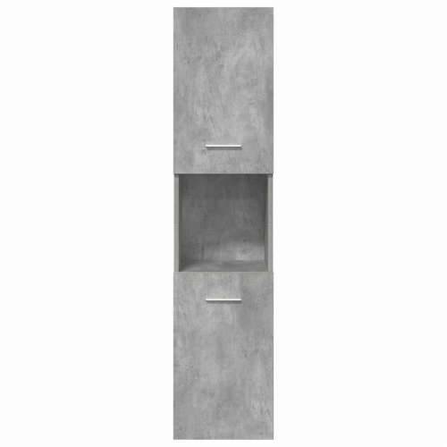 5-dijelni set kupaonskog namještaja siva boja betona drveni - Beton siva 90 x 38.5 x 46 cm 1 Cijena