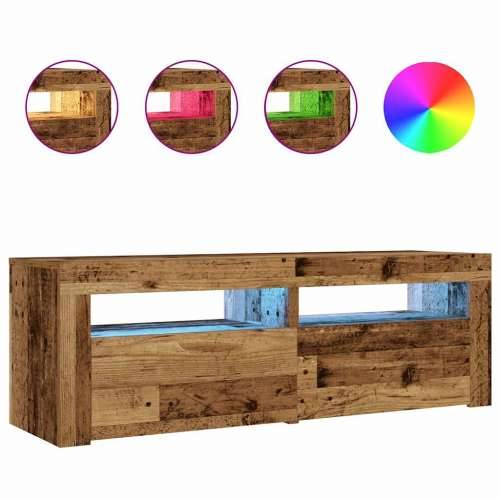 Noćni ormarići 2 kom s LED diodama staro drvo 60x35x40 cm - Staro drvo 2 Cijena