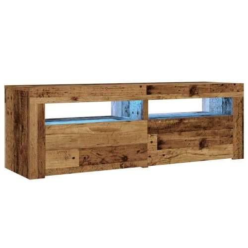 Noćni ormarići 2 kom s LED diodama staro drvo 60x35x40 cm - Staro drvo 2 Cijena