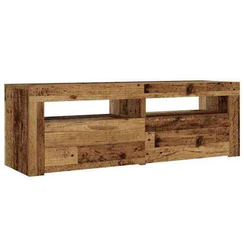 Noćni ormarići 2 kom s LED diodama staro drvo 60x35x40 cm - Staro drvo 2 Cijena